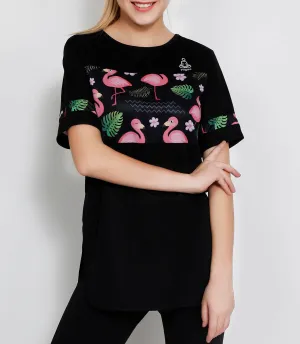 Black Chirpy Long T-Shirt
