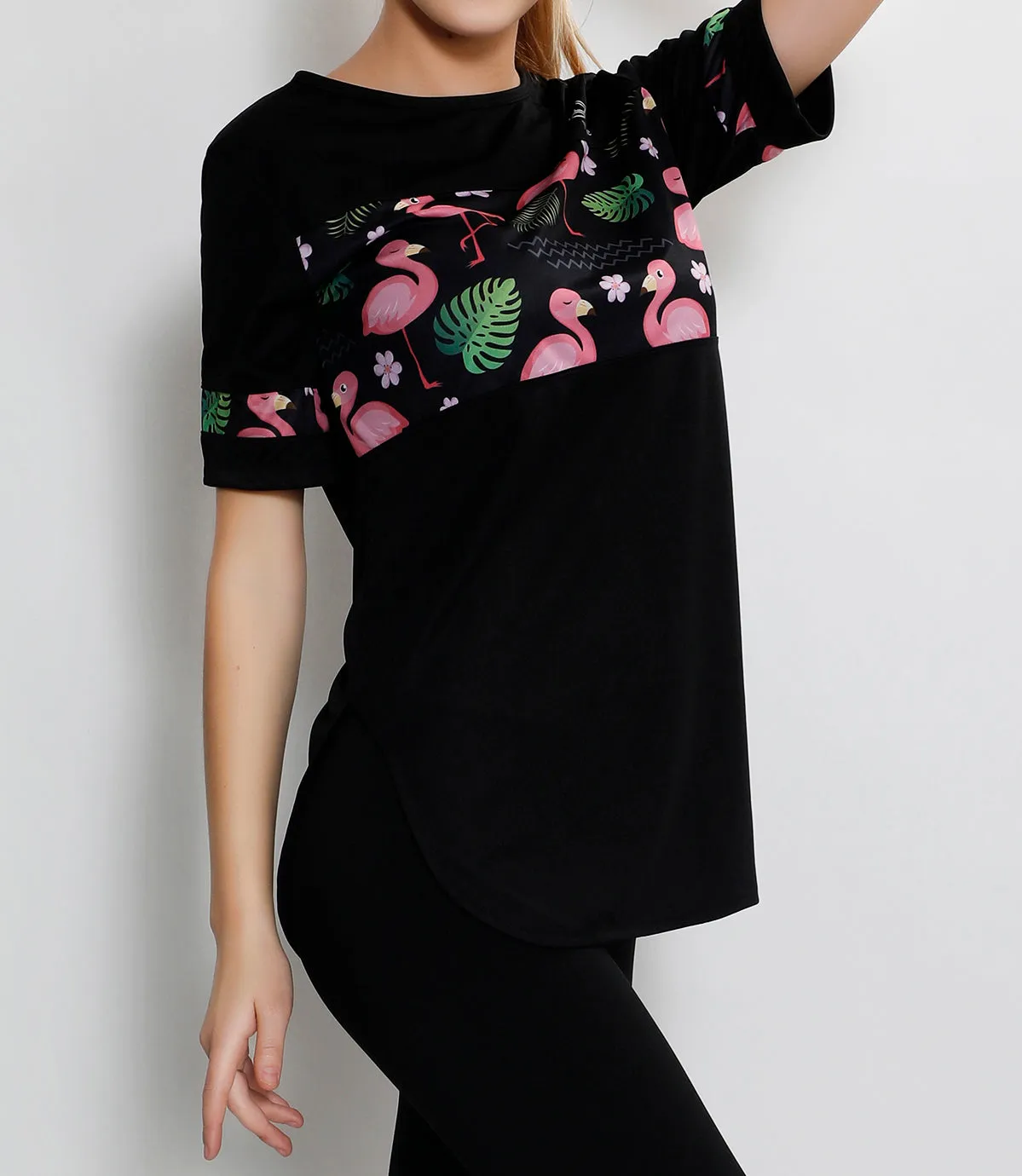 Black Chirpy Long T-Shirt