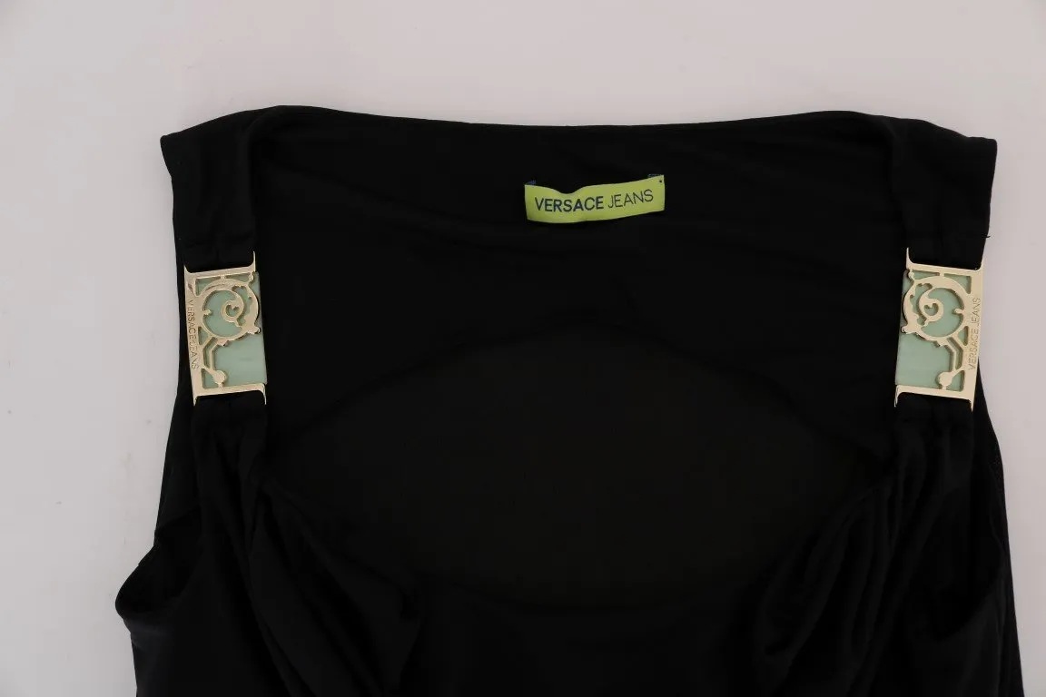 Black Sleeveless Stretch Tank Top