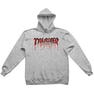Blood Drip Hooded Sweat Grijs