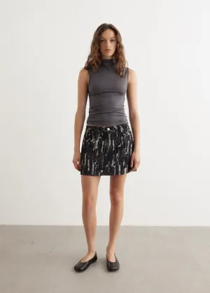 Blossom Textured Mini Skirt