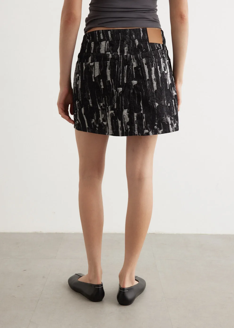 Blossom Textured Mini Skirt