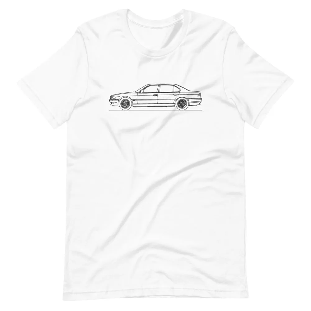 BMW E38 750i silhouette T-shirt