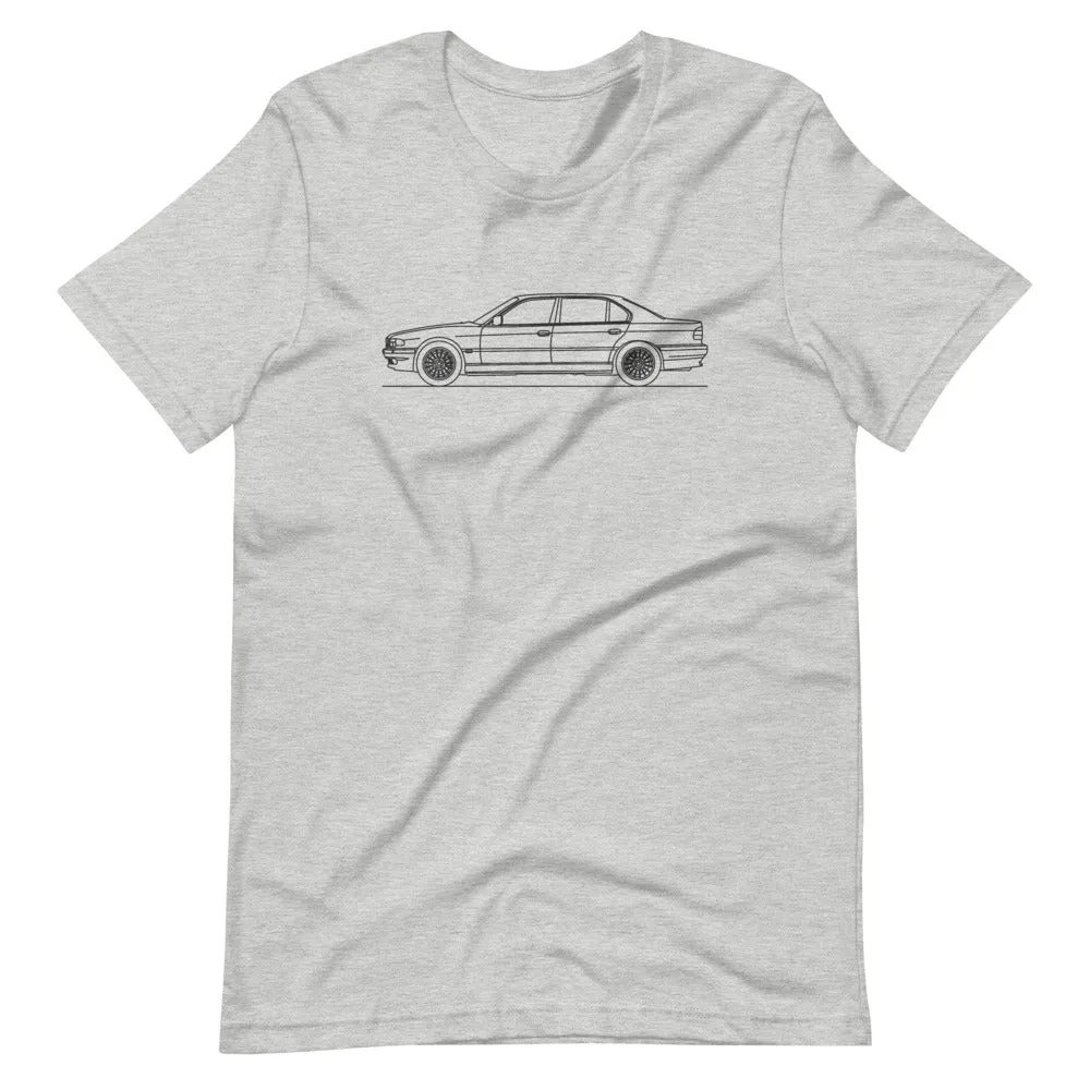 BMW E38 750i silhouette T-shirt