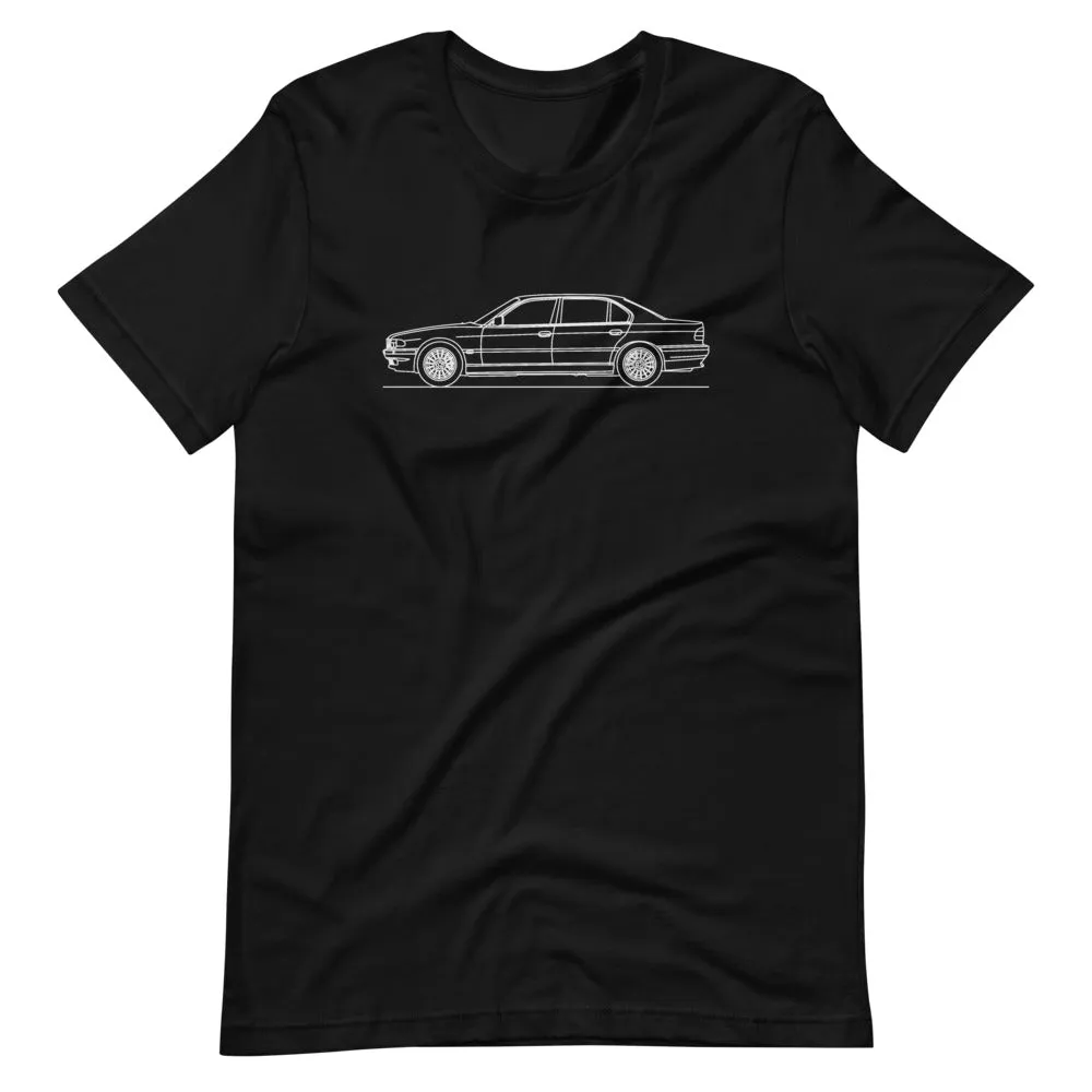BMW E38 750i silhouette T-shirt