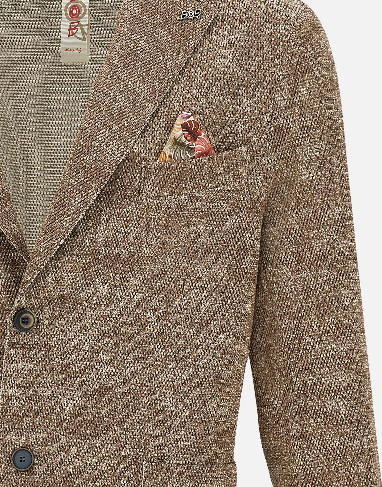 Bob Cotton Blend Slim Fit Blazer