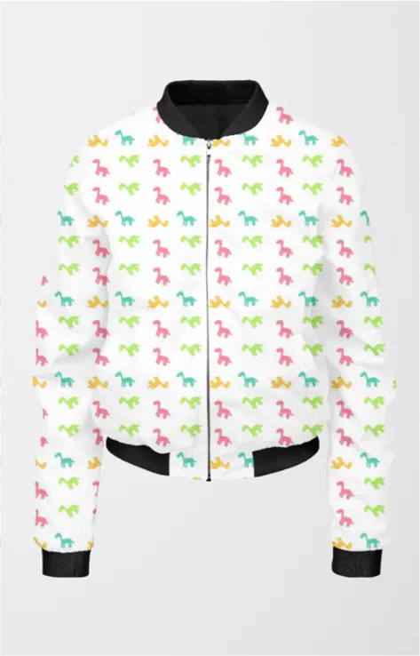 Bomber Jacket (Women) - Dino Be Mine-O