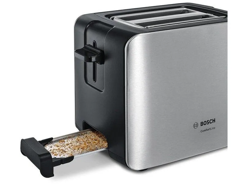 Bosch 2 Slice Compact toaster Comfort Line Stainless steel TAT6A913