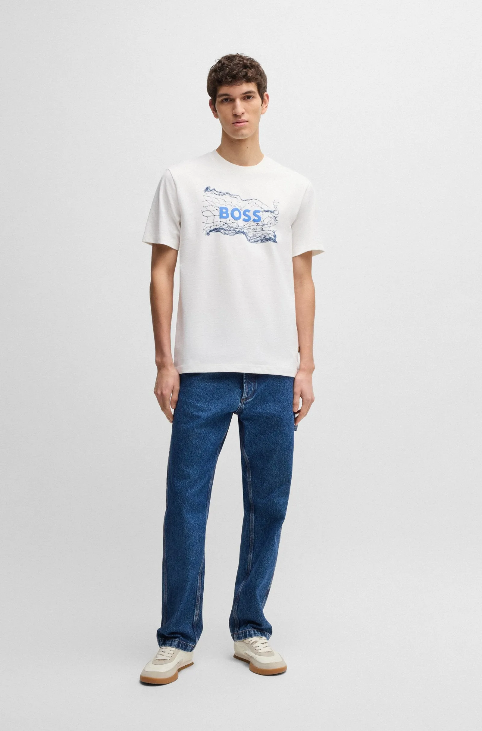 BOSS T-Shirts Regular Fit in Cotton - TE_LOGOSPACE 10262477 01-50539186