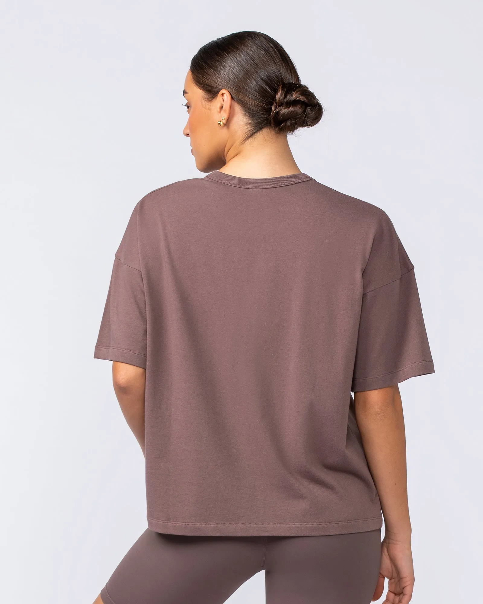 Boxy Fit Tee - Umber