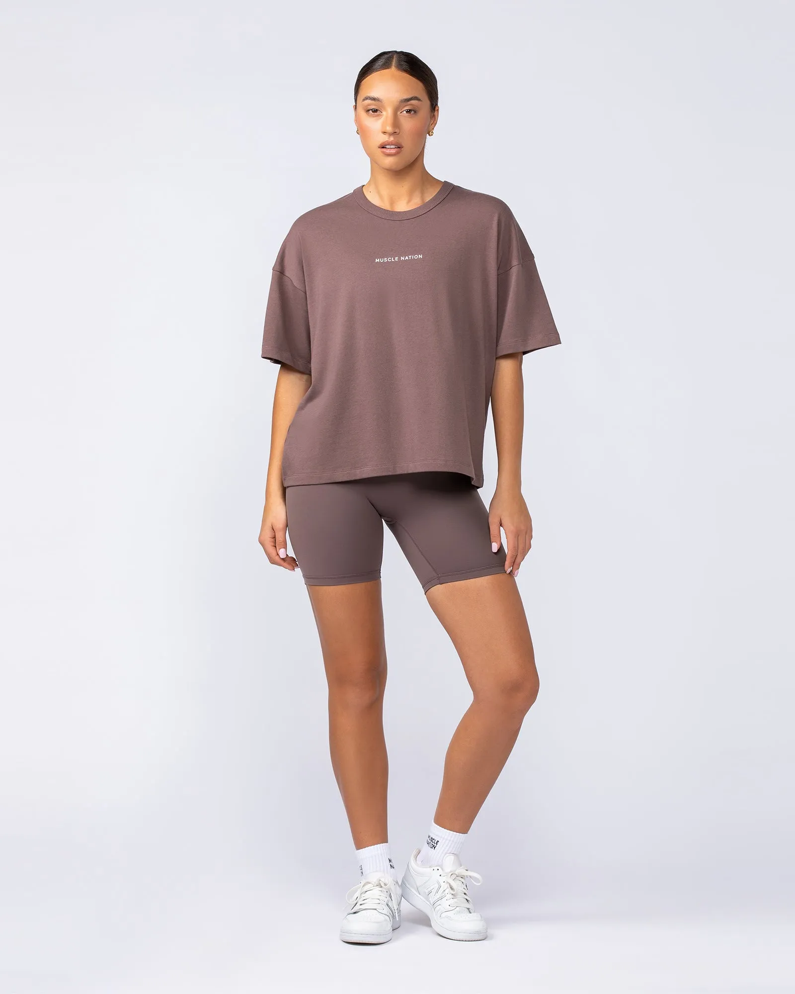 Boxy Fit Tee - Umber