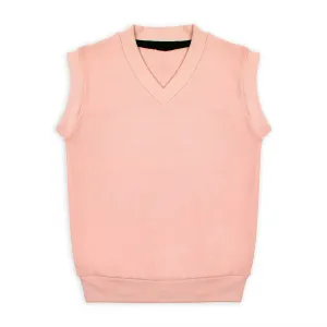 Boys Sleeveless Sweater - Light Pink