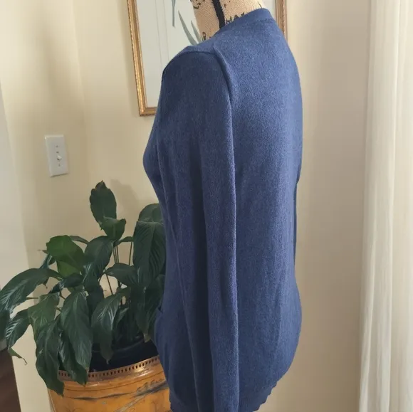 Brooks Brothers 346 Merino Wool Fine Knit cardigan Long Sleeves Women's Size L