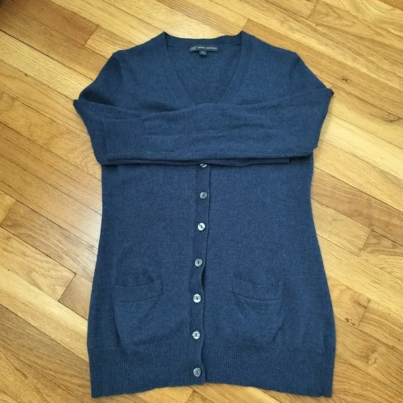 Brooks Brothers 346 Merino Wool Fine Knit cardigan Long Sleeves Women's Size L