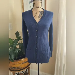 Brooks Brothers 346 Merino Wool Fine Knit cardigan Long Sleeves Women's Size L