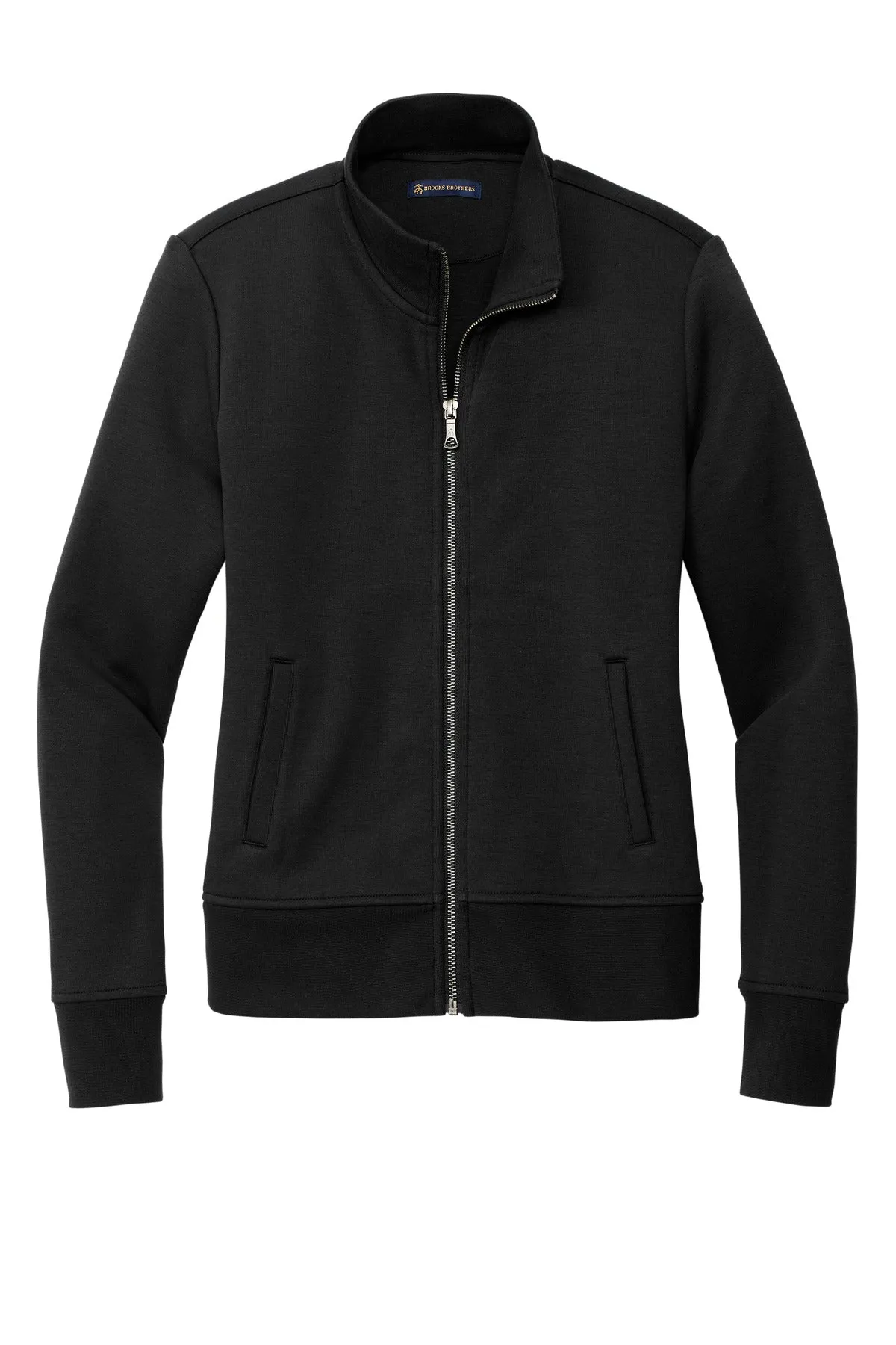 Brooks Brothers Women's Double-Knit Full-Zip BB18211 Deep Black