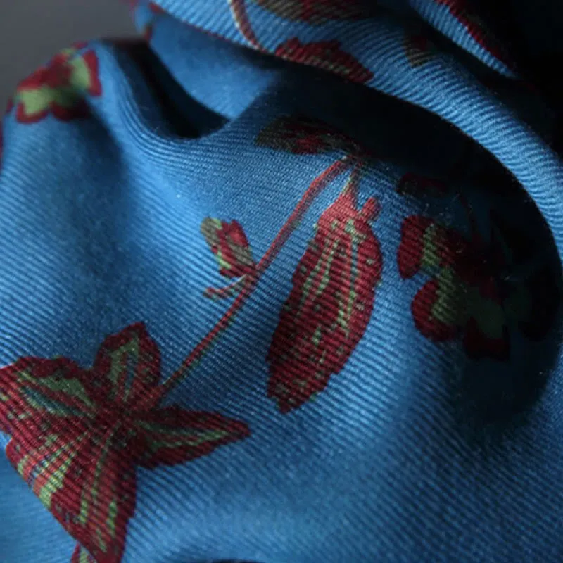 Buddha Stones Tibetan Shawl Ethnic Flower Branches Print Winter Cozy Soft Travel Scarf Wrap