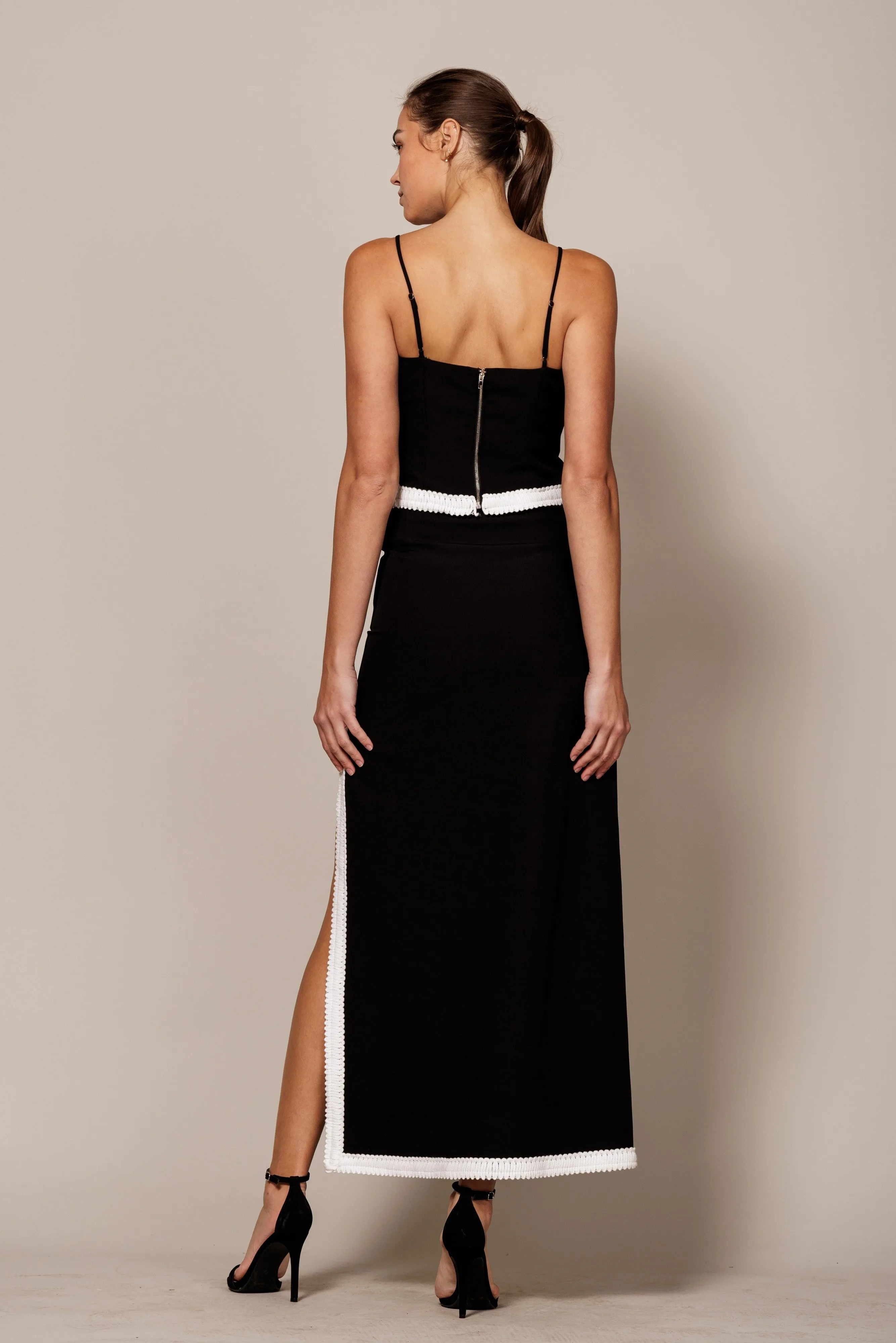 CAMI CONTRAST SKIRT