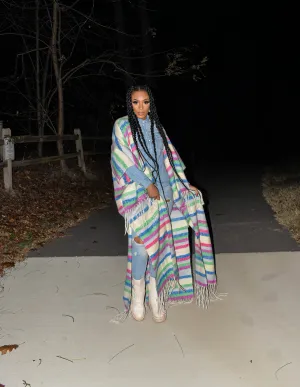 Cami Striped Colored Cardigan