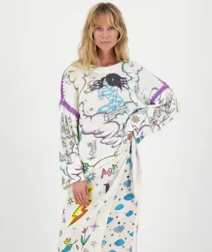 Capri Printed Sweater - Enlightenment