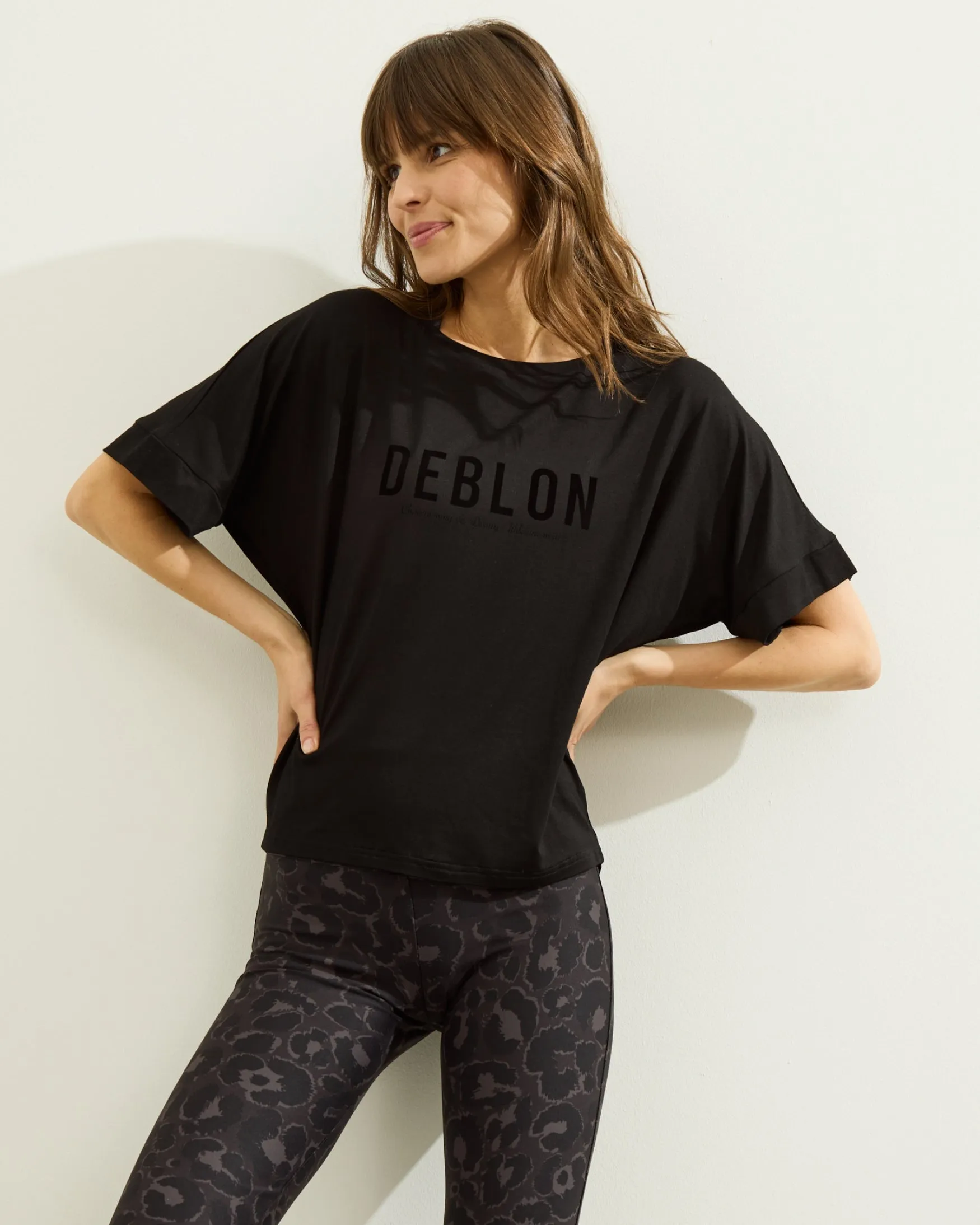 Celine Flared Leggings | Leopard Stone Grey
