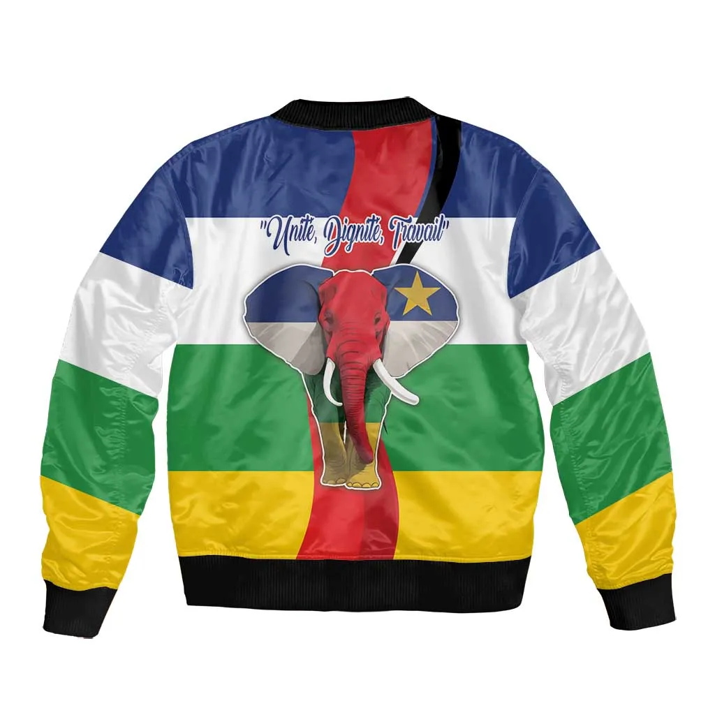 Central African Republic Republic Day 1958 Bomber Jacket Zo Kwe Zo - Flag Style LT18