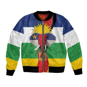 Central African Republic Republic Day 1958 Bomber Jacket Zo Kwe Zo - Flag Style LT18