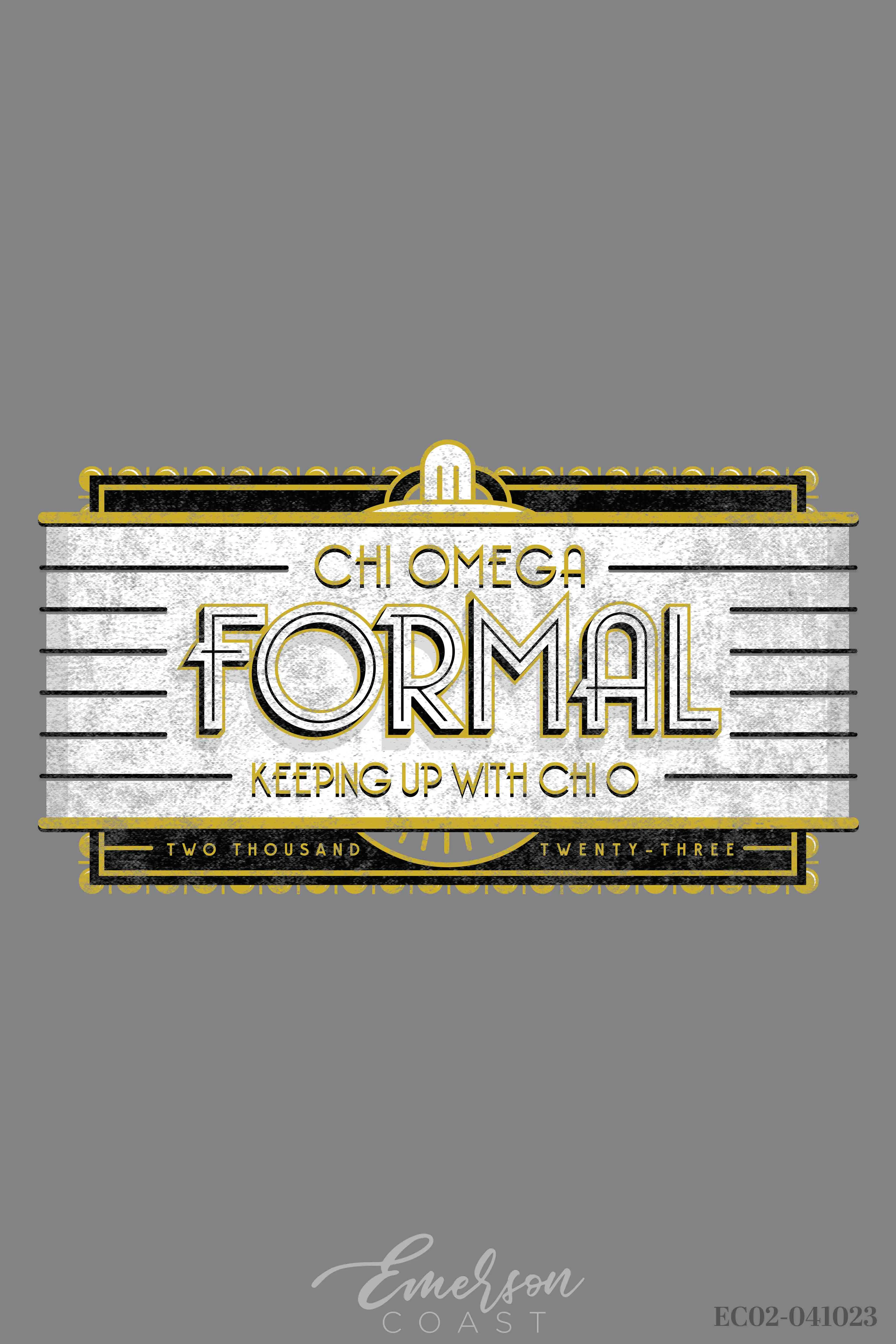 Chi Omega Miami University Formal Redesign T-shirt