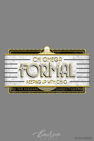 Chi Omega Miami University Formal Redesign T-shirt