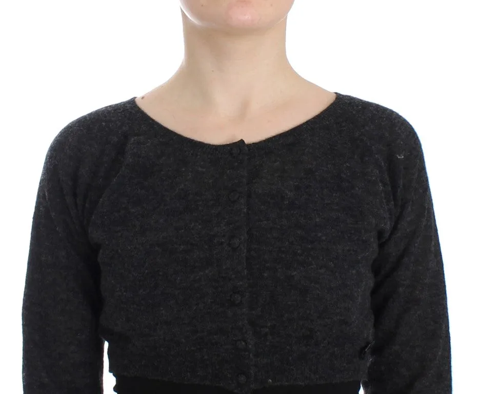 Chic Cropped Alpaca Wool Sweater