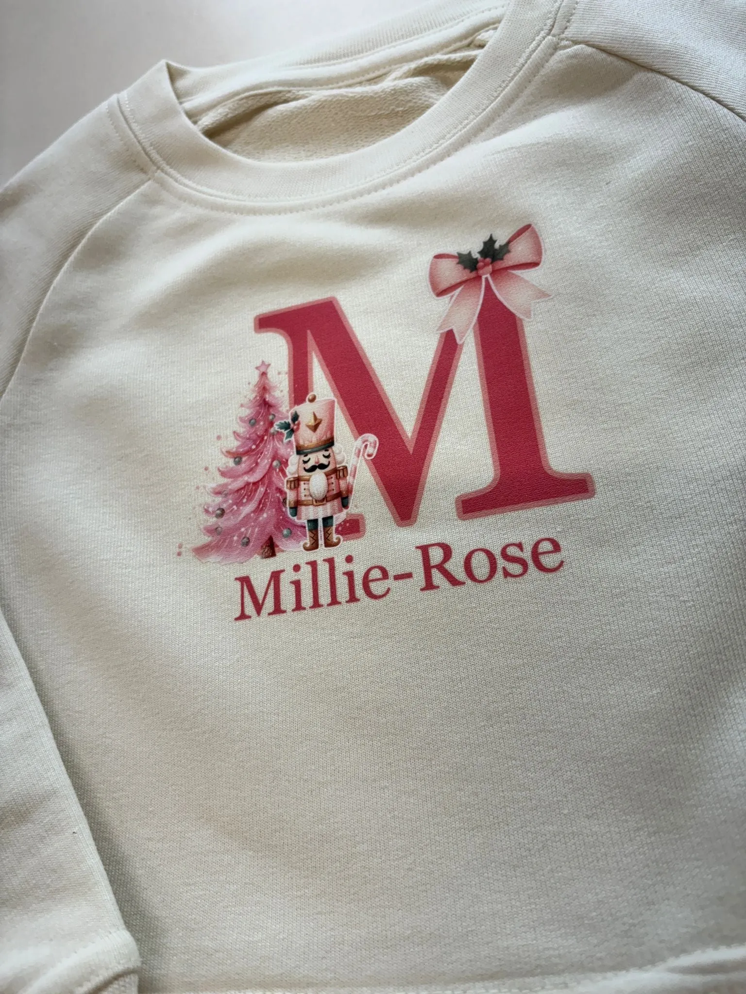 Christmas Initial Kids personalised sweater