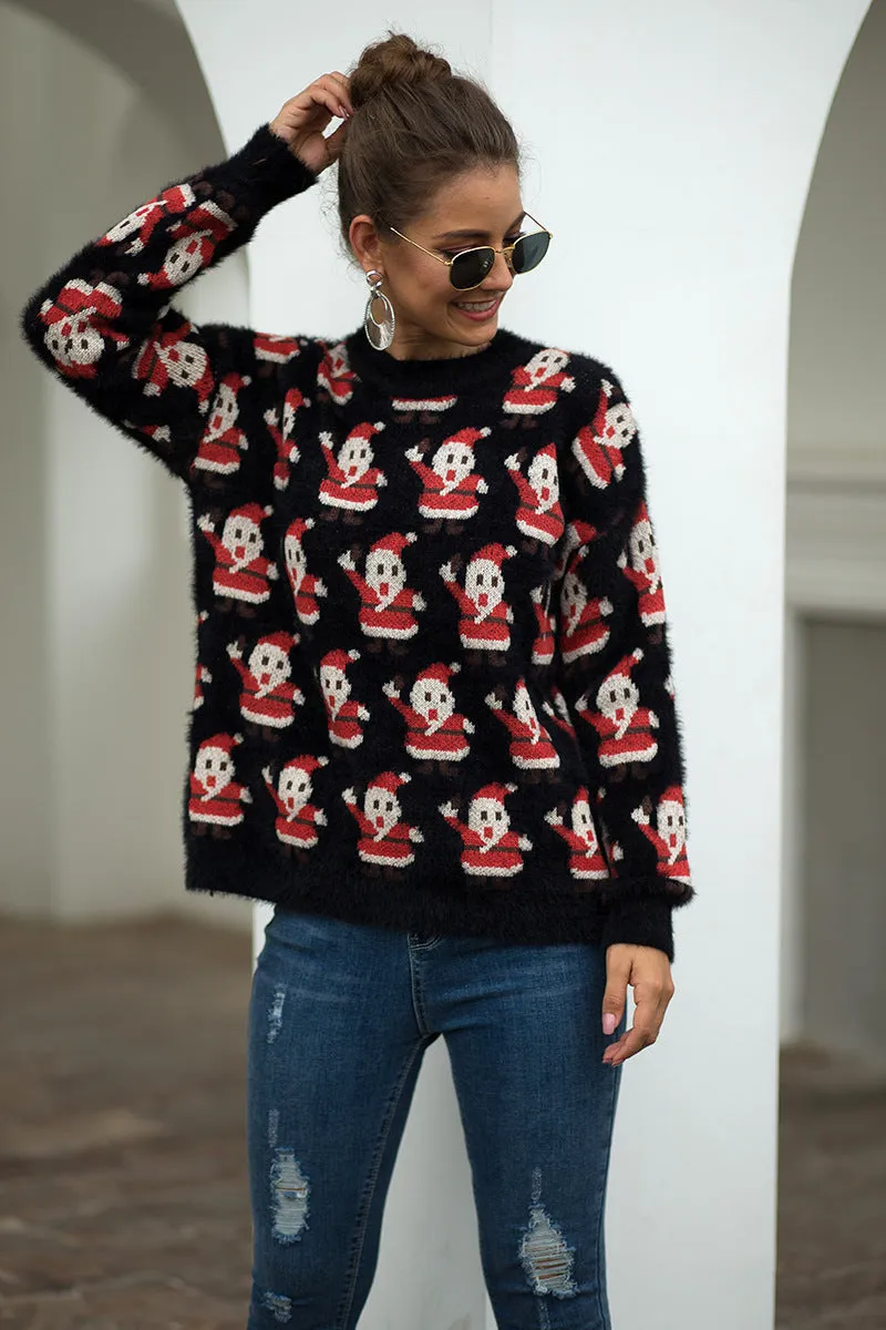 Christmas Santa Claus Long Sleeve Sweater