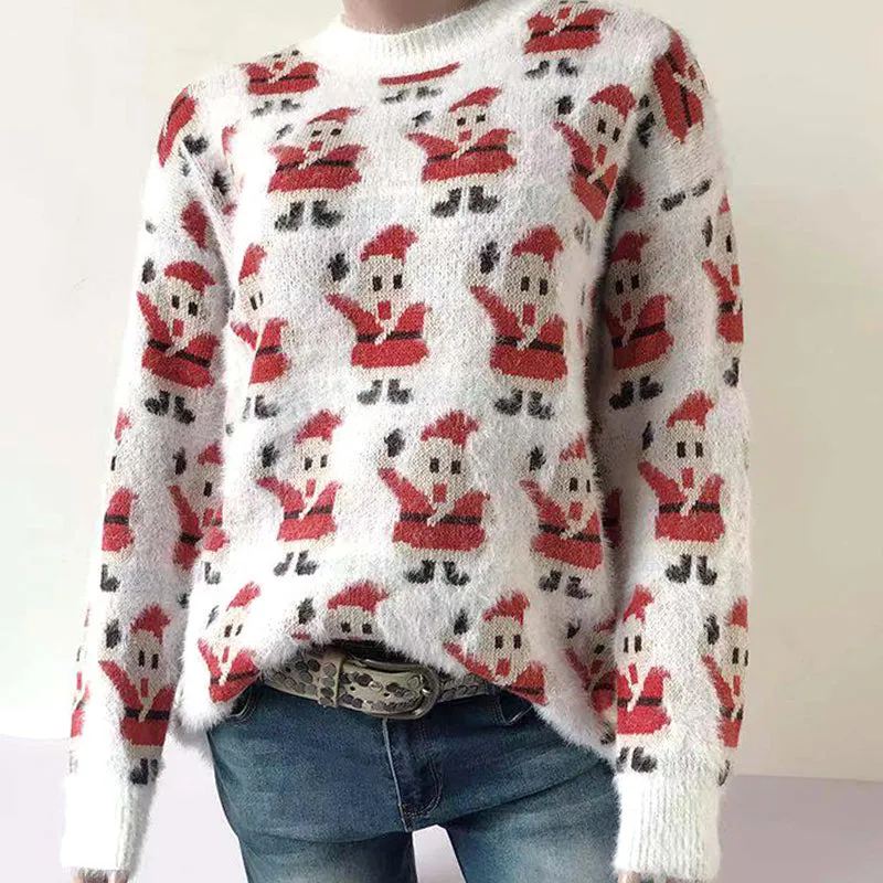 Christmas Santa Claus Long Sleeve Sweater