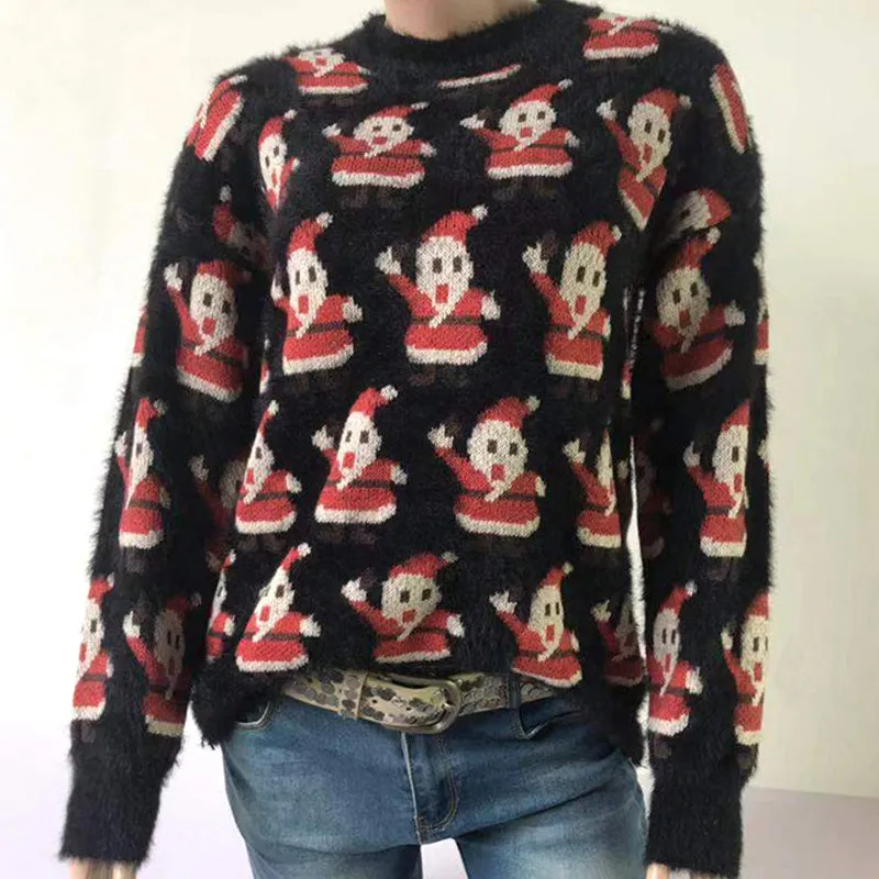Christmas Santa Claus Long Sleeve Sweater