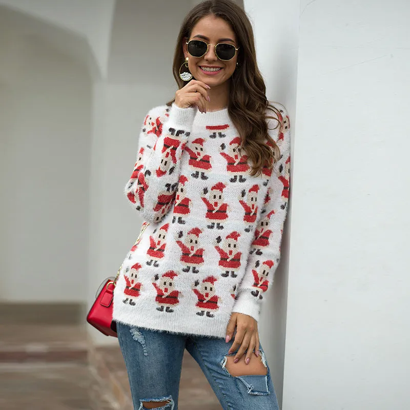 Christmas Santa Claus Long Sleeve Sweater