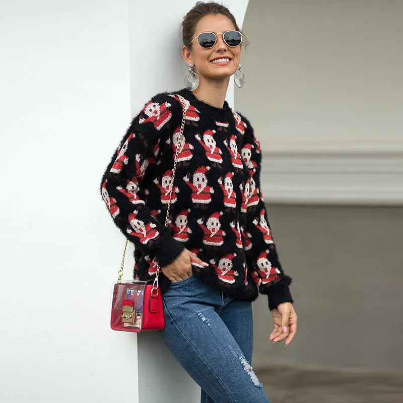 Christmas Santa Claus Long Sleeve Sweater