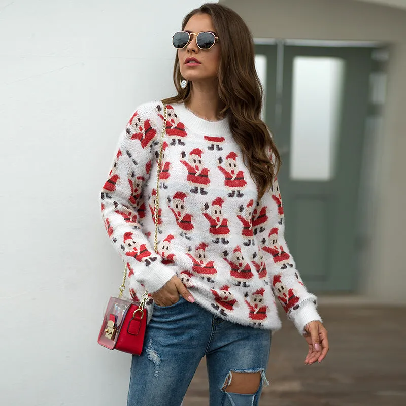 Christmas Santa Claus Long Sleeve Sweater