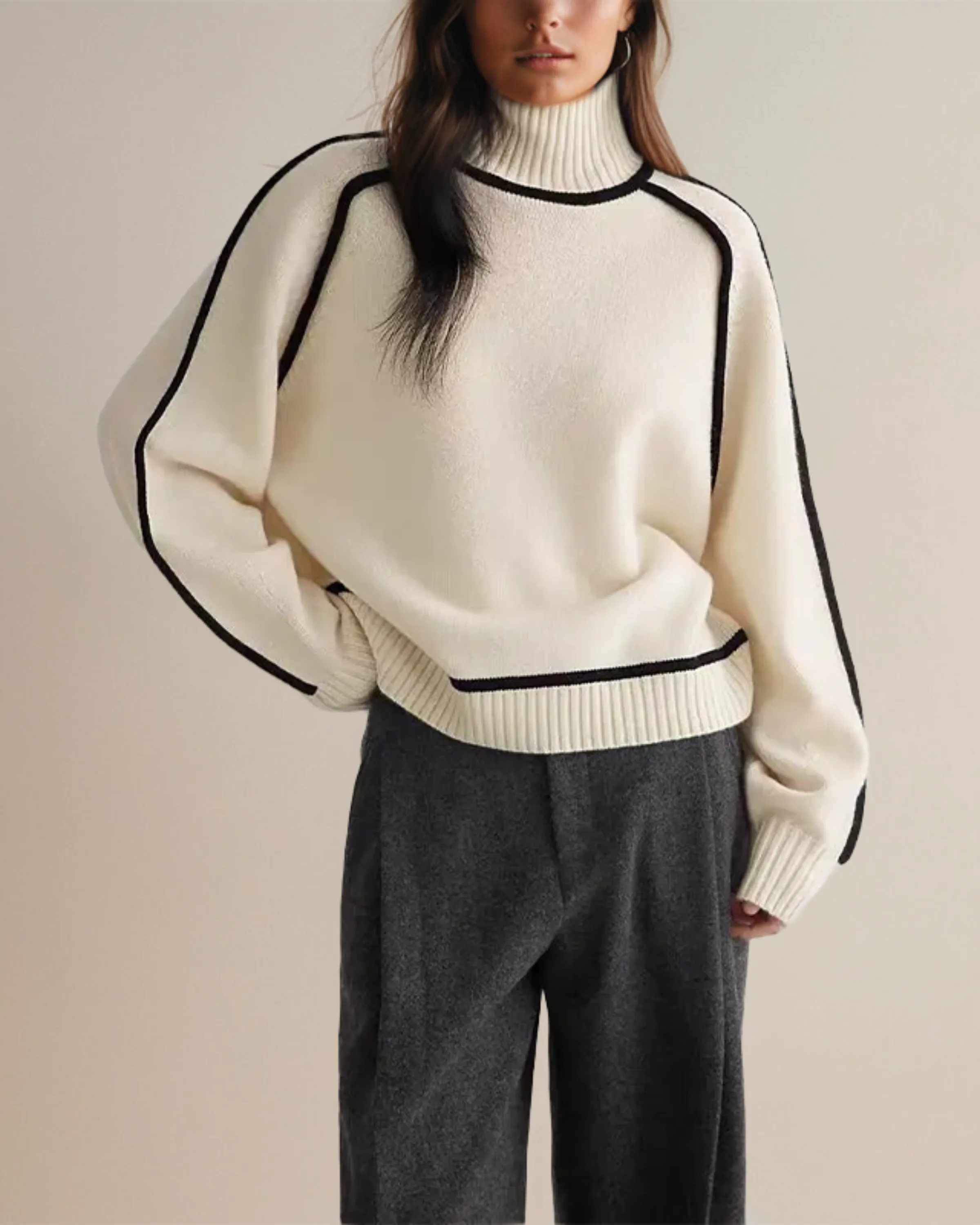 Clara™ | Warm High Neck Sweater