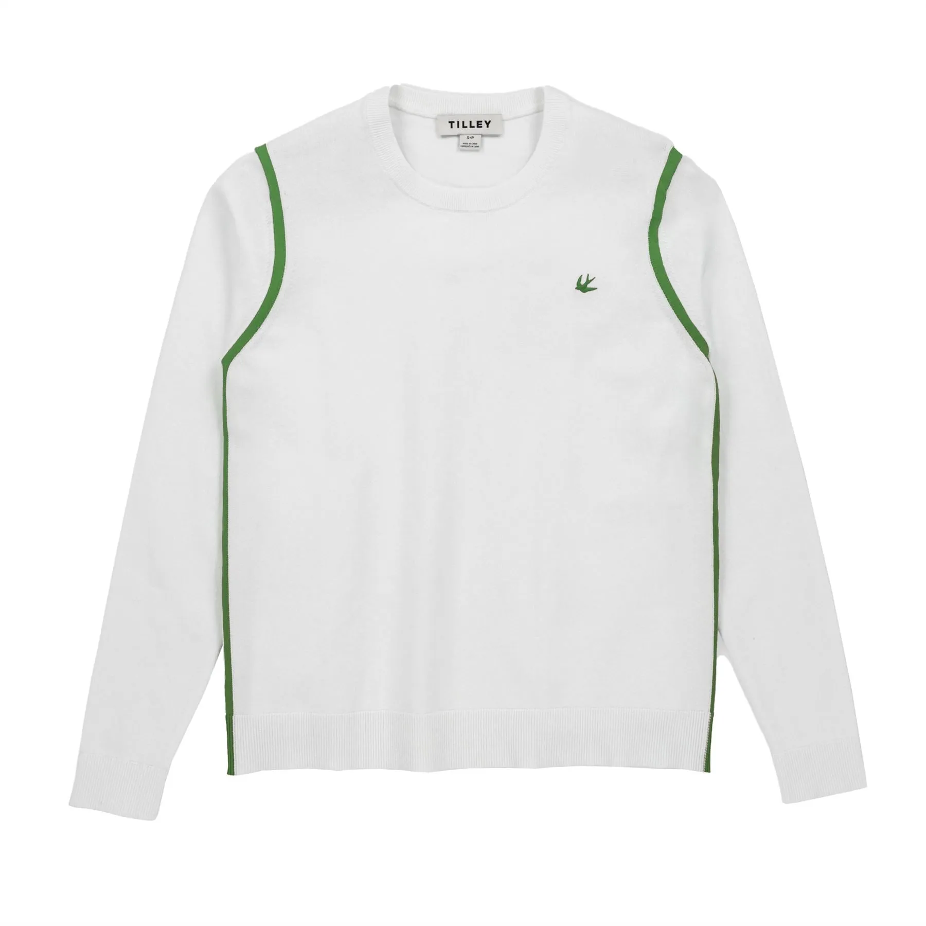 Classic Crew Neck White/Sport Green