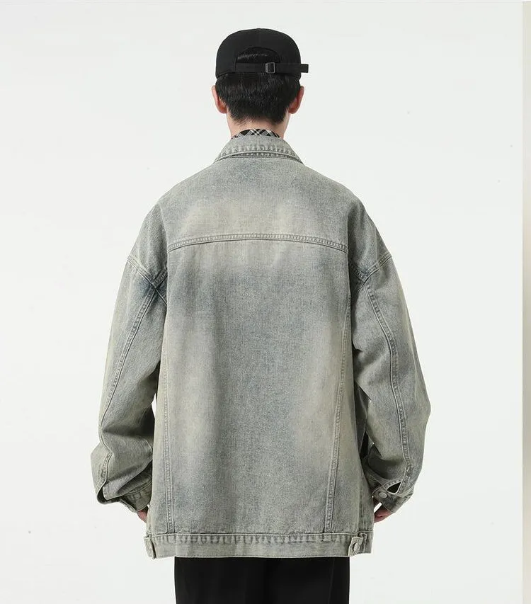 Classic Relaxed-Fit Trucker Jacket for Men