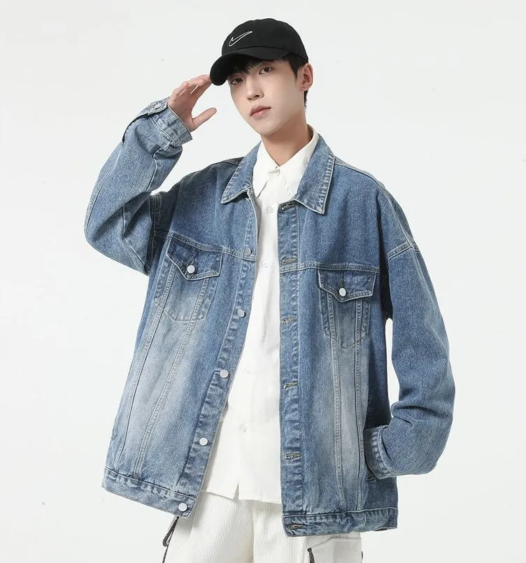 Classic Relaxed-Fit Trucker Jacket for Men