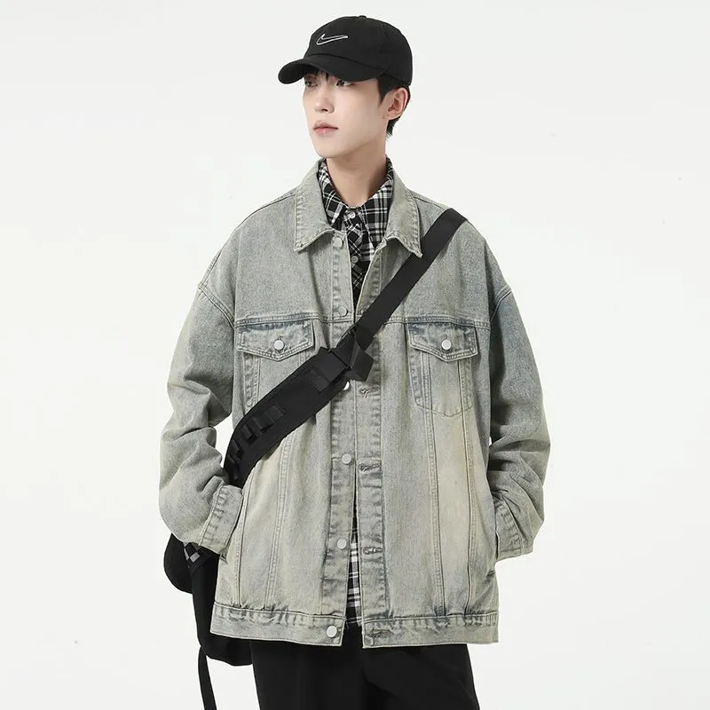 Classic Relaxed-Fit Trucker Jacket for Men