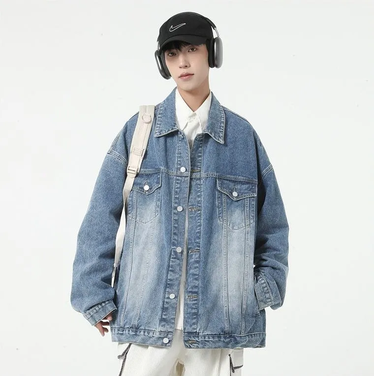Classic Relaxed-Fit Trucker Jacket for Men
