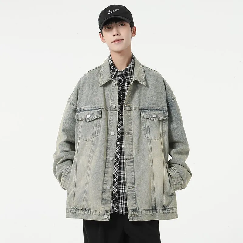 Classic Relaxed-Fit Trucker Jacket for Men