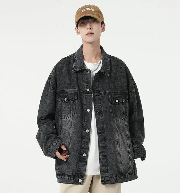 Classic Relaxed-Fit Trucker Jacket for Men
