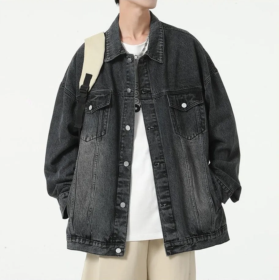 Classic Relaxed-Fit Trucker Jacket for Men