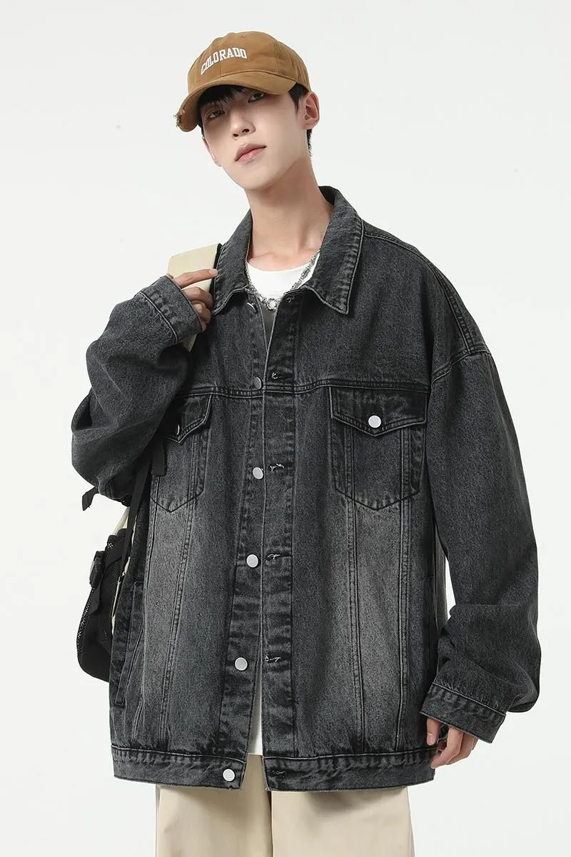 Classic Relaxed-Fit Trucker Jacket for Men