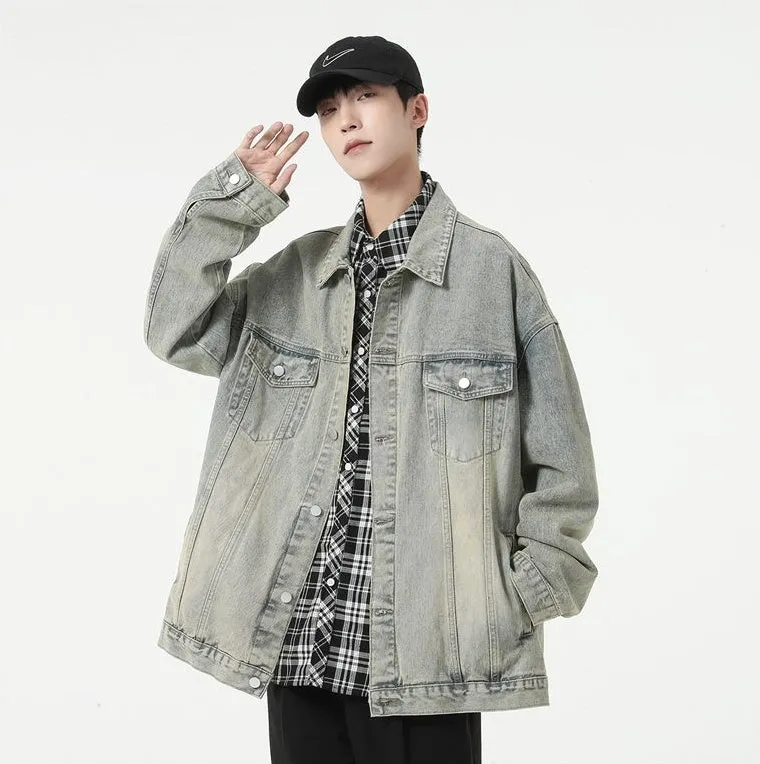Classic Relaxed-Fit Trucker Jacket for Men