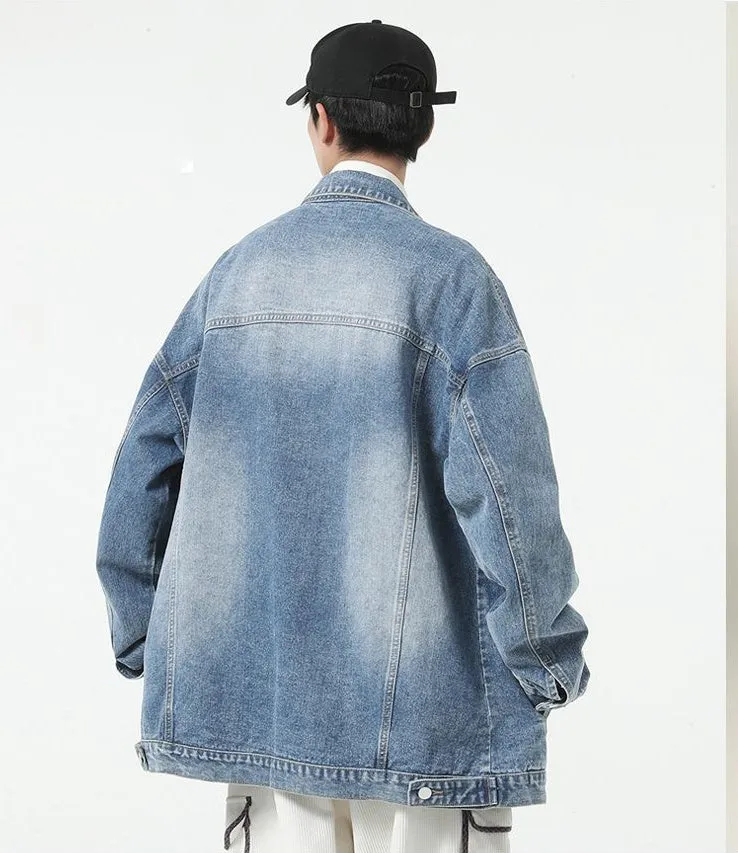 Classic Relaxed-Fit Trucker Jacket for Men