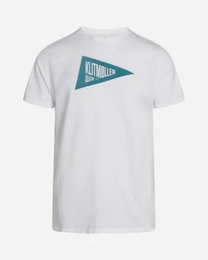 Claus Tee - White/Petrol